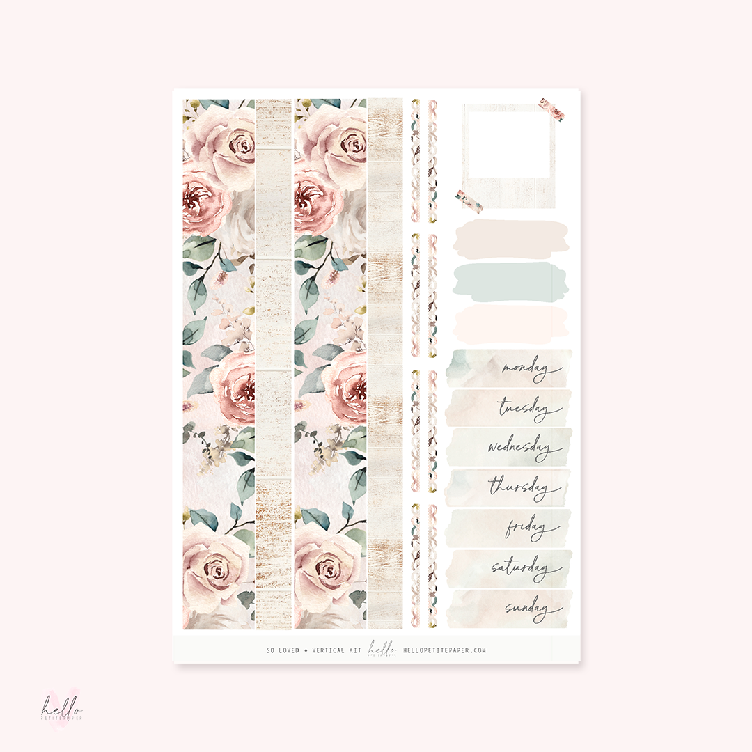 Celebration/So Loved -  planner sticker kit