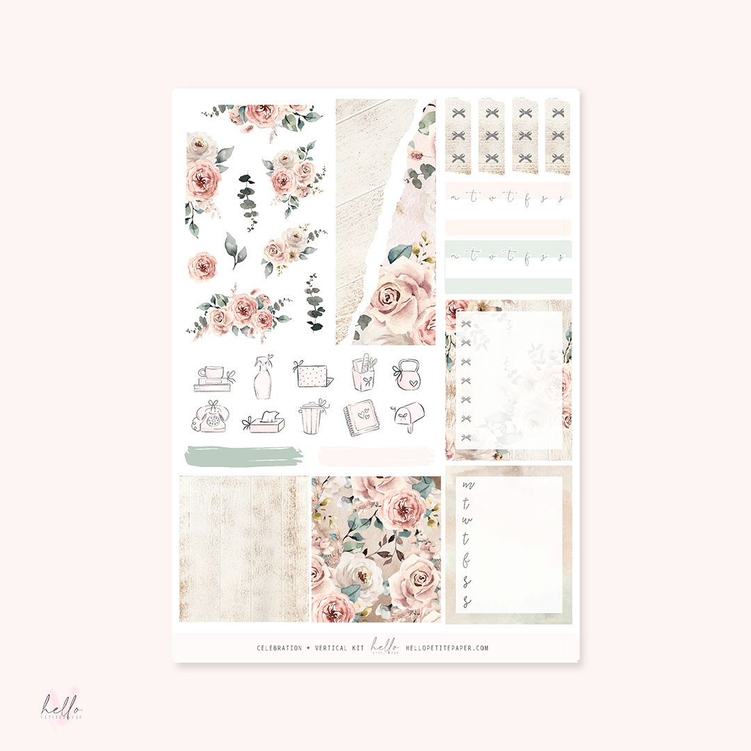 Celebration/So Loved -  planner sticker kit