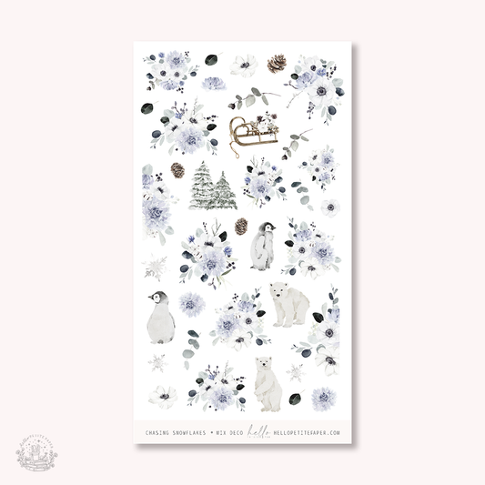 Chasing Snowflakes - MIX deco, planner stickers