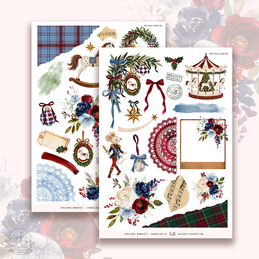 Christmas Memories - Journaling Sticker Kit.