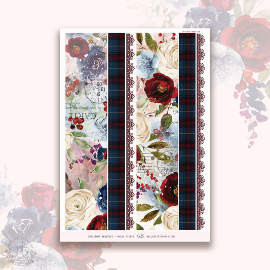 Christmas Memories - Washi strip stickers.