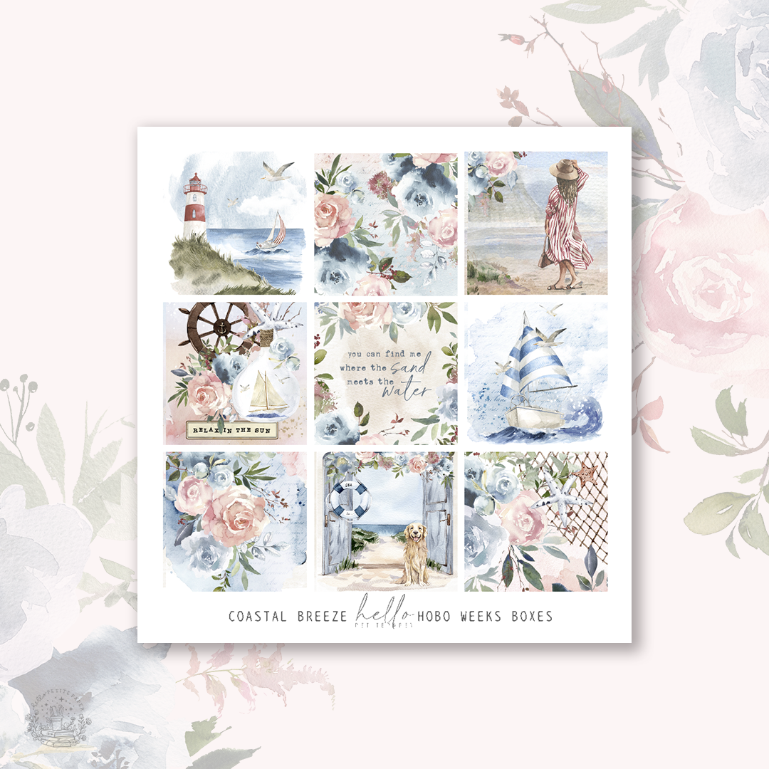 Coastal Breeze - Hobonichi weeks boxes