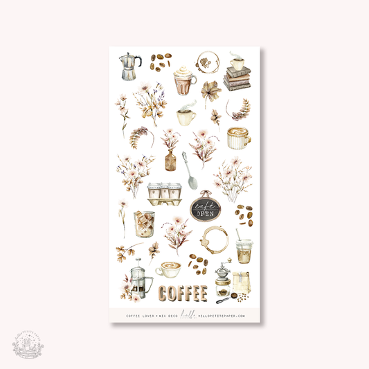 Coffee Lover - MIX deco, planner stickers