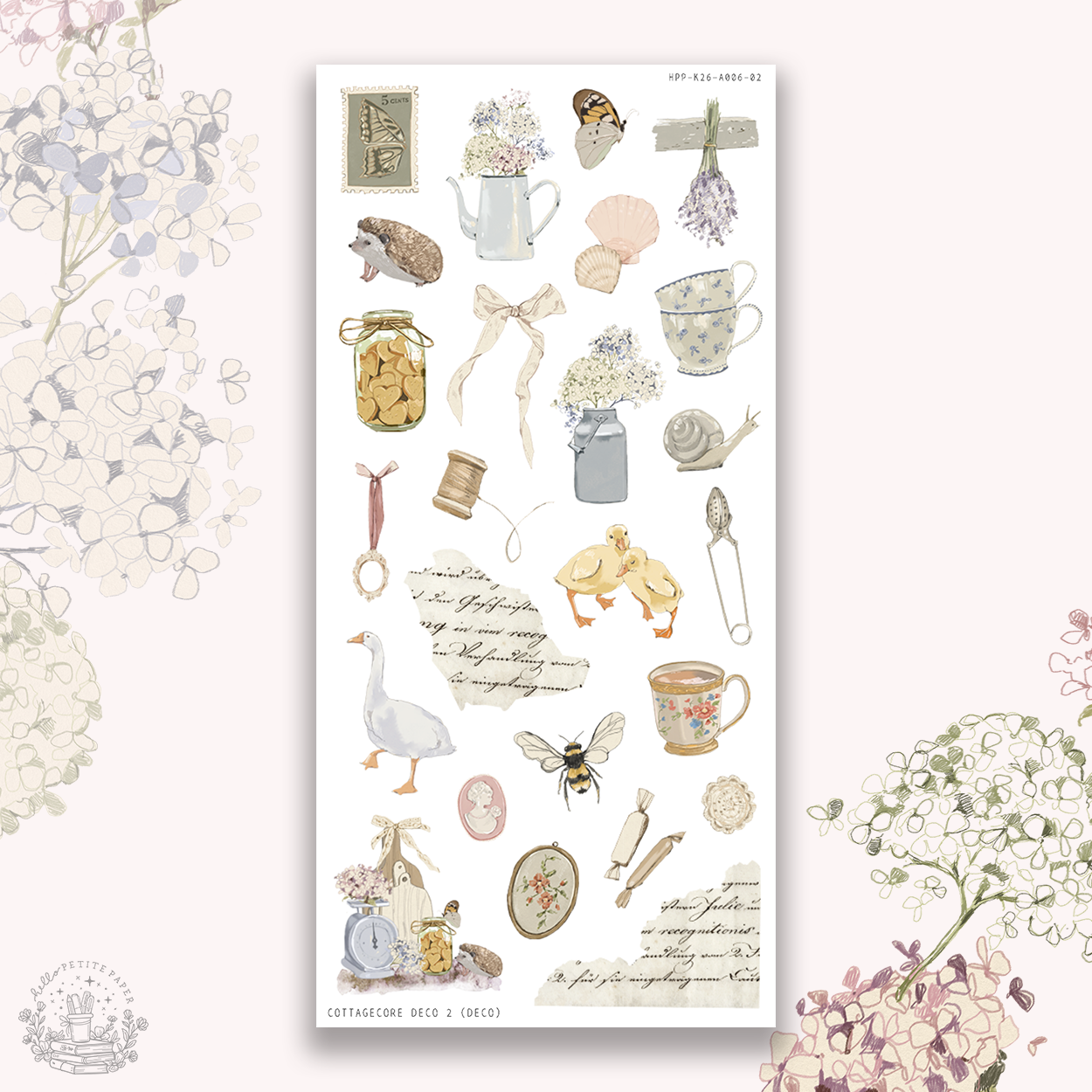 Cottagecore - Deco stickers 2 (deco) – Hello Petite Paper | Stickers ...