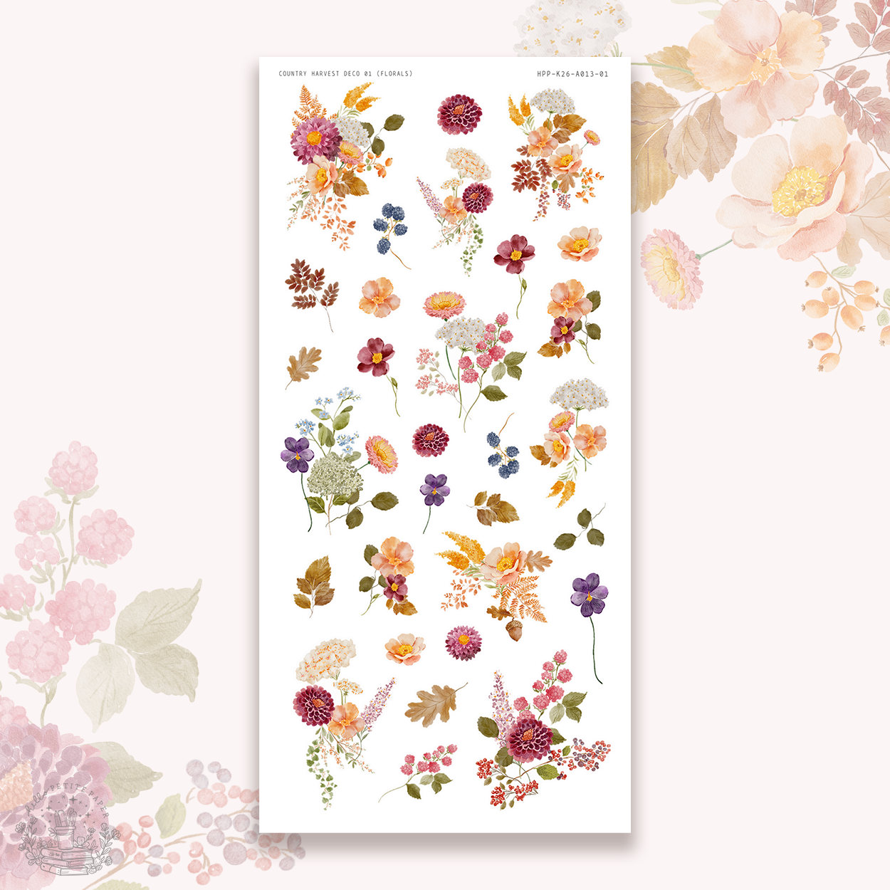Country Harvest - Deco stickers (choose from 10 designs)