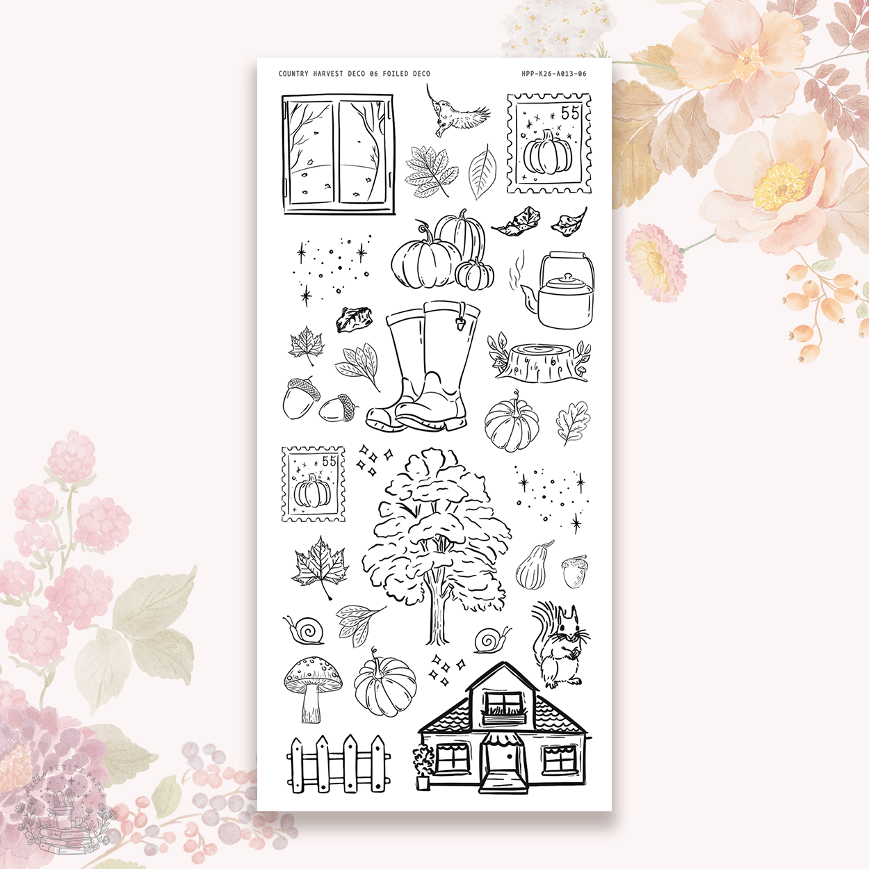 Country Harvest - Deco stickers (choose from 10 designs)