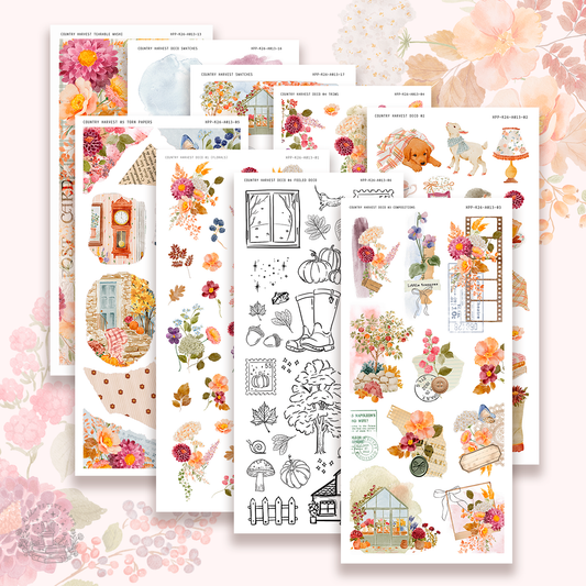 Country Harvest - Deco stickers (choose from 10 designs)
