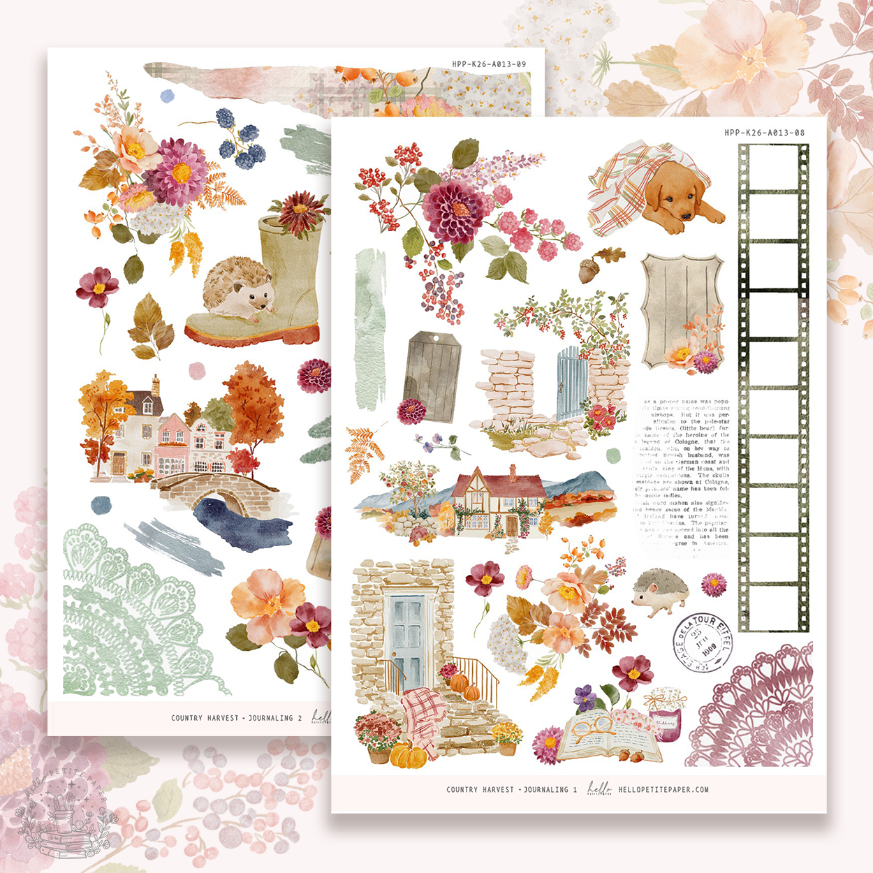 Country harvest - Journaling Sticker Kit