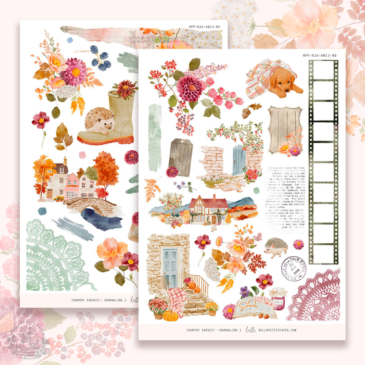Country harvest - Journaling Sticker Kit