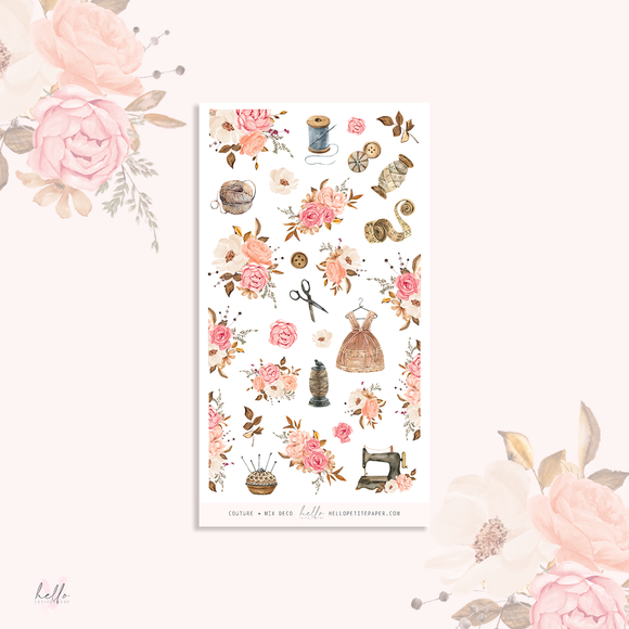 Couture  - MIX deco, planner stickers