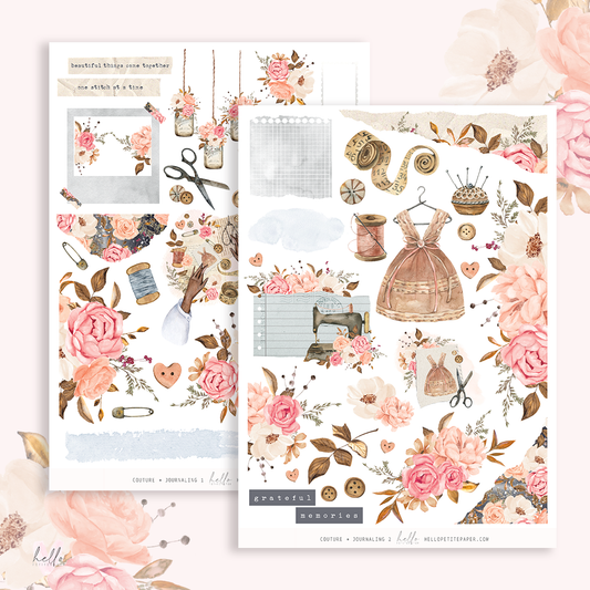 Couture  - Journaling Sticker Kit