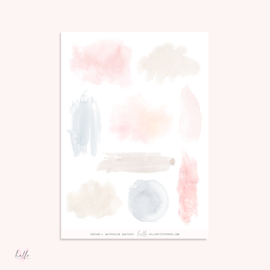 Couture - Large Watercolor Swatches