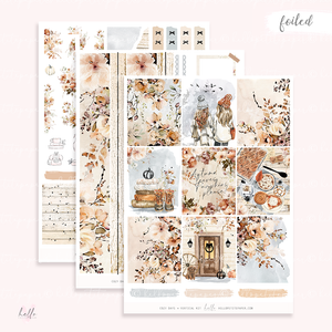 Cozy Days - FOILED KIT - premium matte paper sticker kit