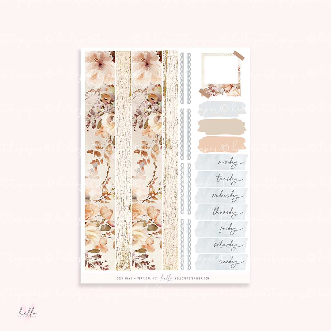 Cozy Days -  planner sticker kit