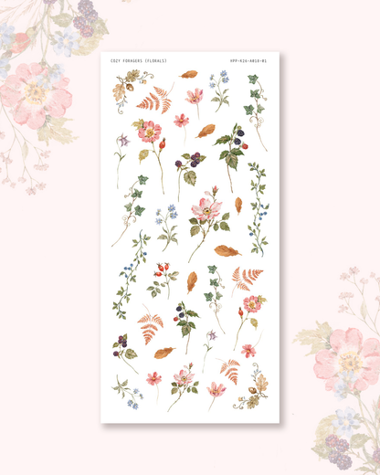 Cozy Foragers - Deco stickers (choose from 10 designs).