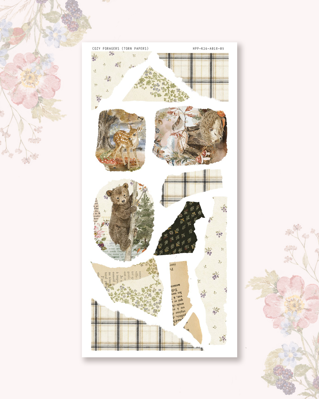 Cozy Foragers - Deco stickers (choose from 10 designs).
