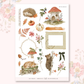Cozy Foragers  - Journaling Sticker Kit.