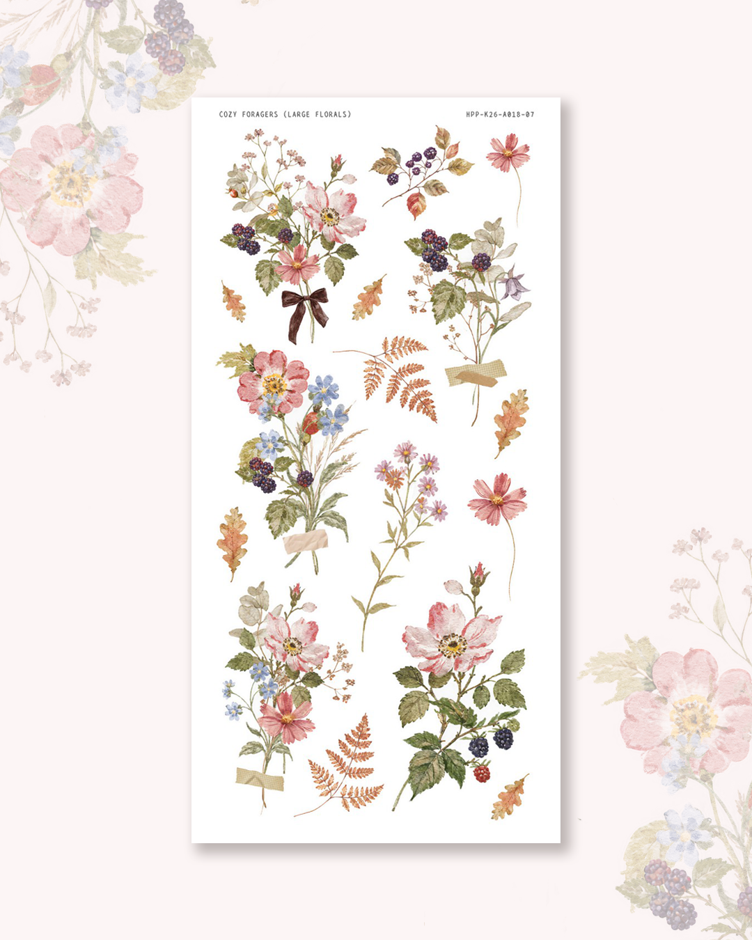 Cozy Foragers - Deco stickers (choose from 10 designs).