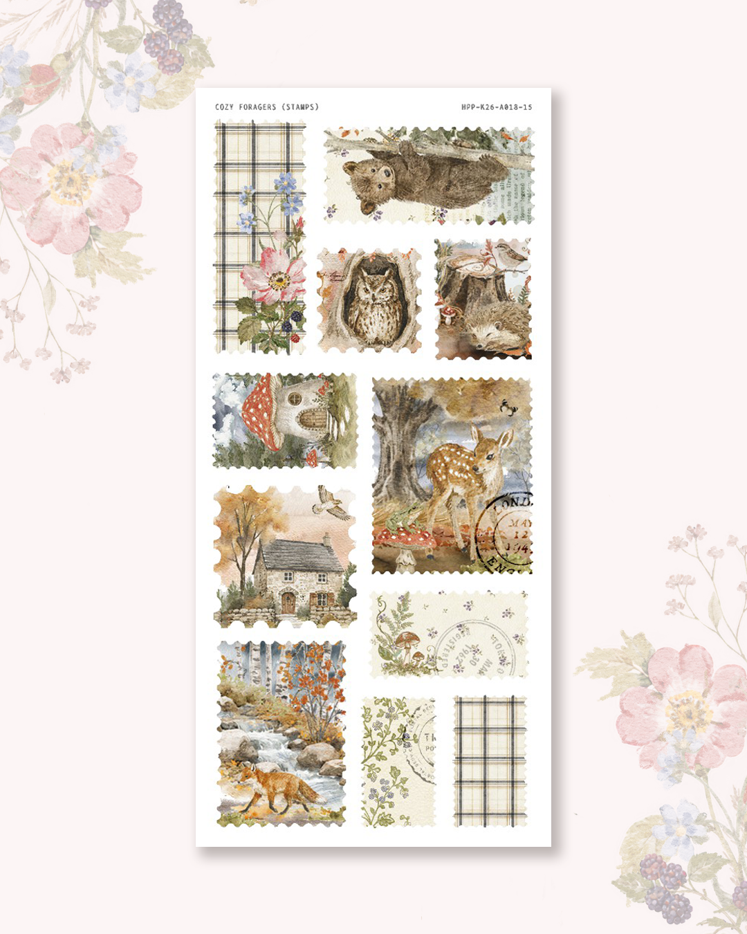 Cozy Foragers - Deco stickers (choose from 10 designs).