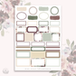Printable stickers - Cozy Hues Sticker kit (set of 4)