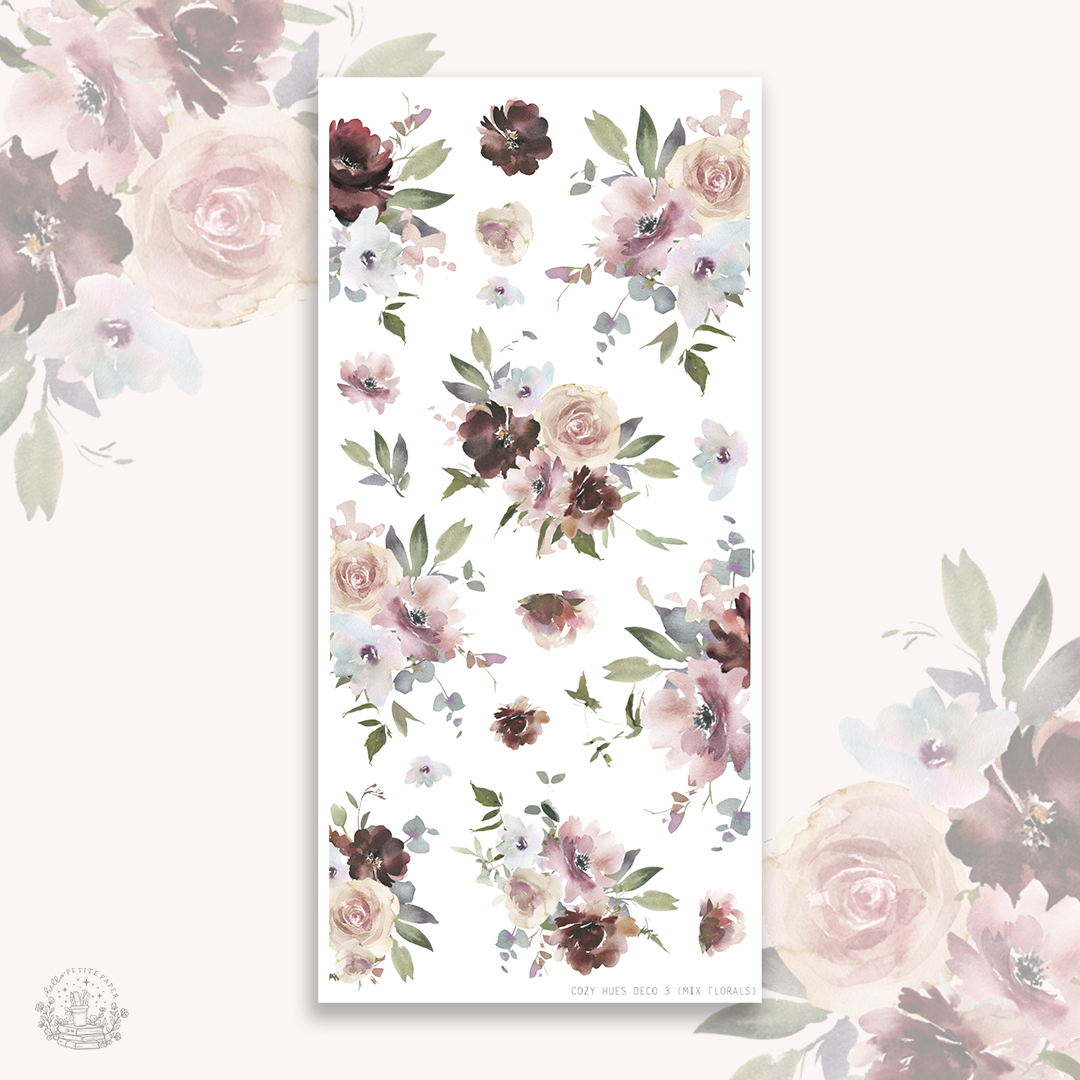 Cozy Hues - Deco stickers 3 (mix florals)