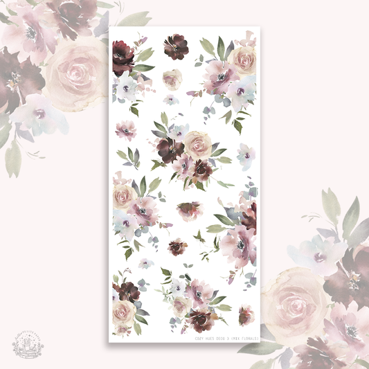 Cozy Hues - Deco stickers 3 (mix florals)