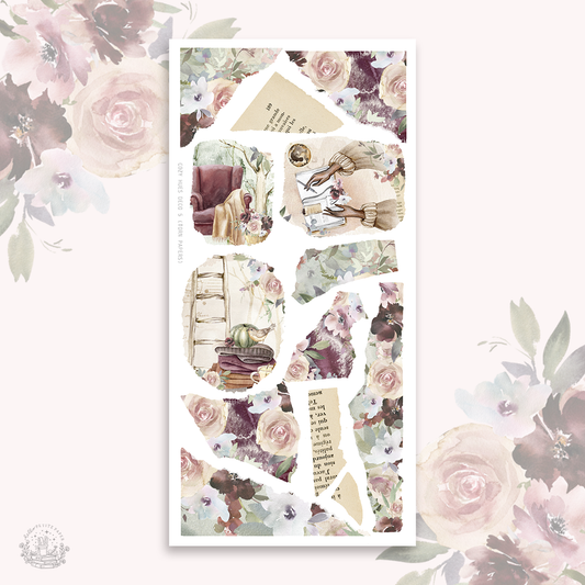 Cozy Hues - Deco stickers 5 (torn papers)