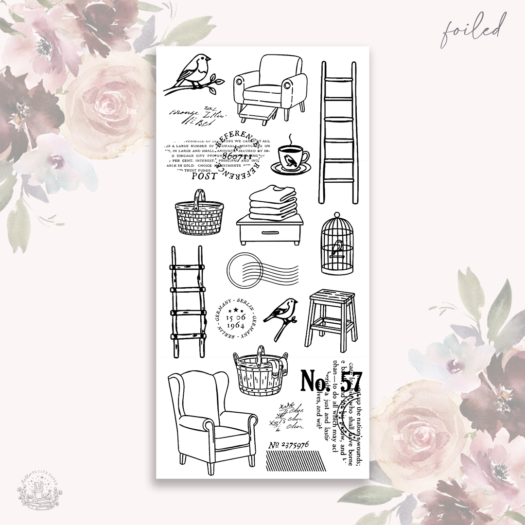 Cozy Hues  - Deco stickers 6 (foiled deco)