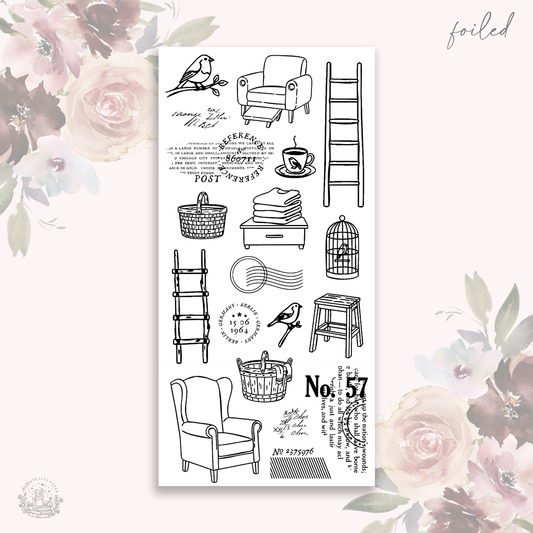 Cozy Hues  - Deco stickers 6 (foiled deco)