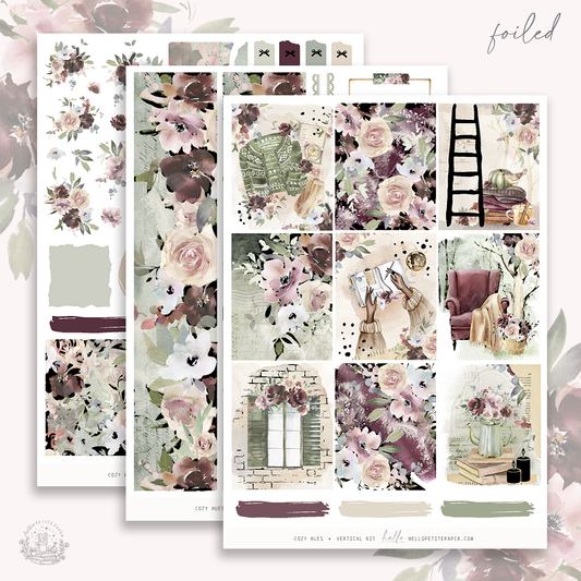 Cozy Hues   - FOILED sticker kit
