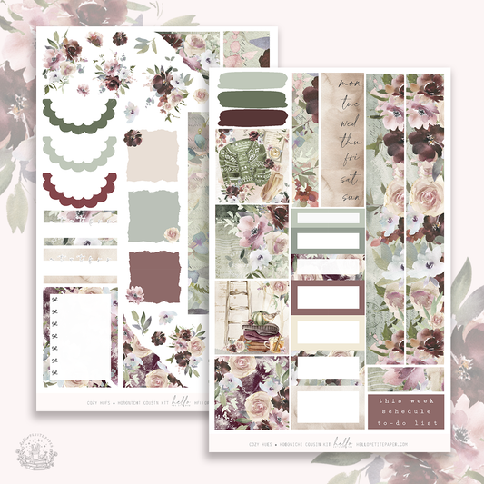 Cozy Hues  -  Hobonichi Cousin Sticker Kit