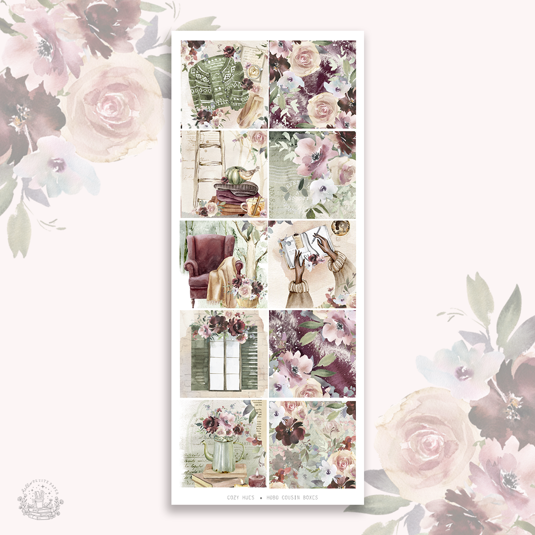 Cozy Hues  - Hobonichi cousin sticker boxes
