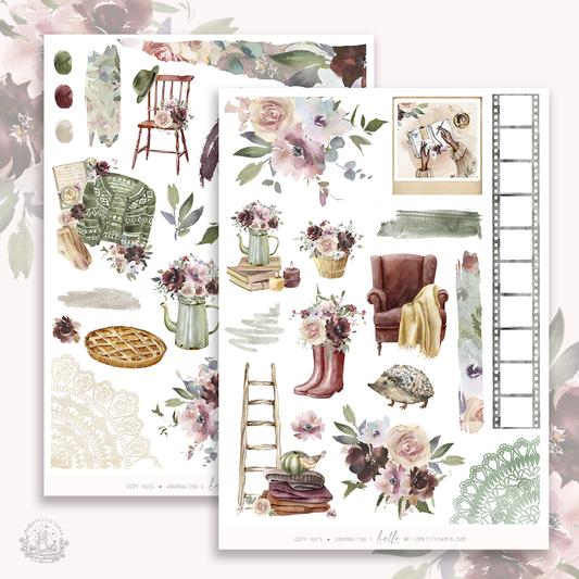 Cozy Hues   - Journaling Sticker Kit