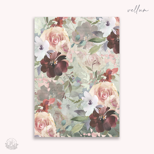 Vellum Paper -  Cozy Hues (A4 size)