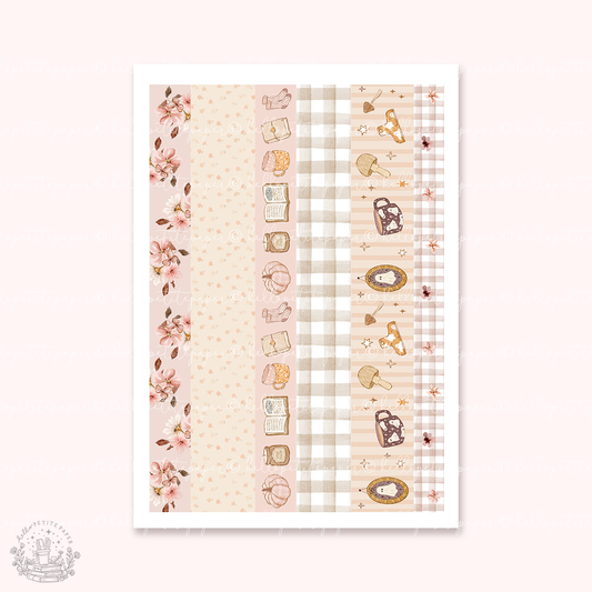 Doodle deco stickers -  Cozy season journaling 05 (washi strips)