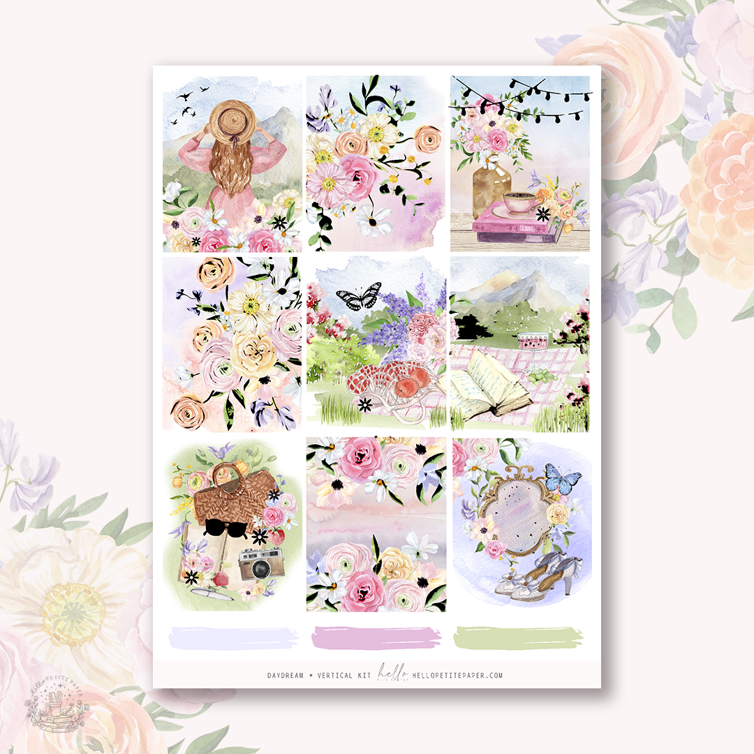 Daydream - FOILED KIT - premium matte paper sticker kit
