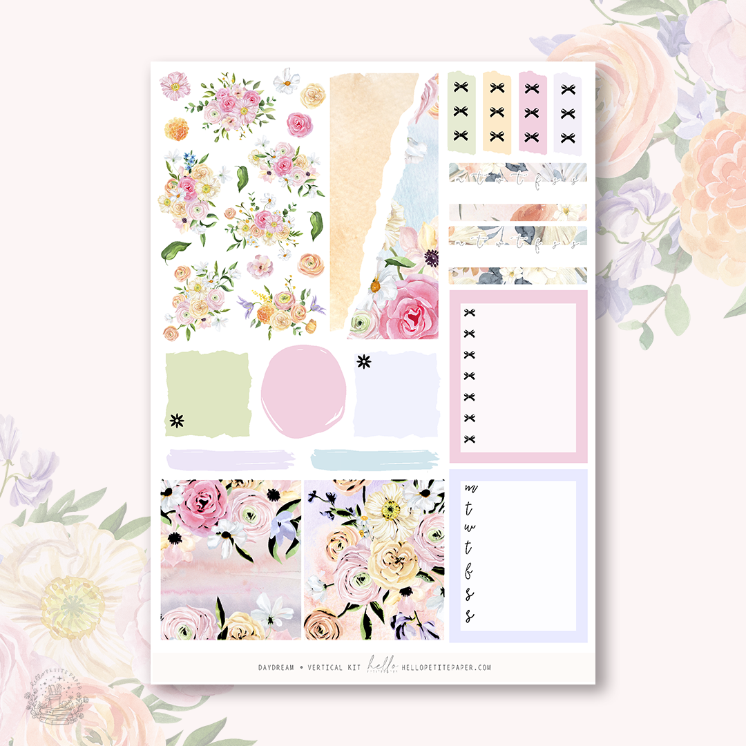 Daydream - FOILED KIT - premium matte paper sticker kit