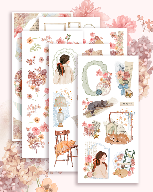 Quaint Homestead - decorative sticker collection (choose from 11 sheets).