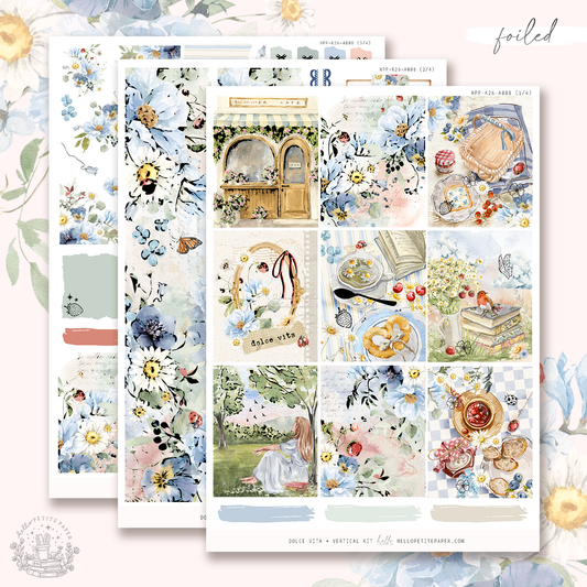 Dolce Vita - gold FOILED sticker kit