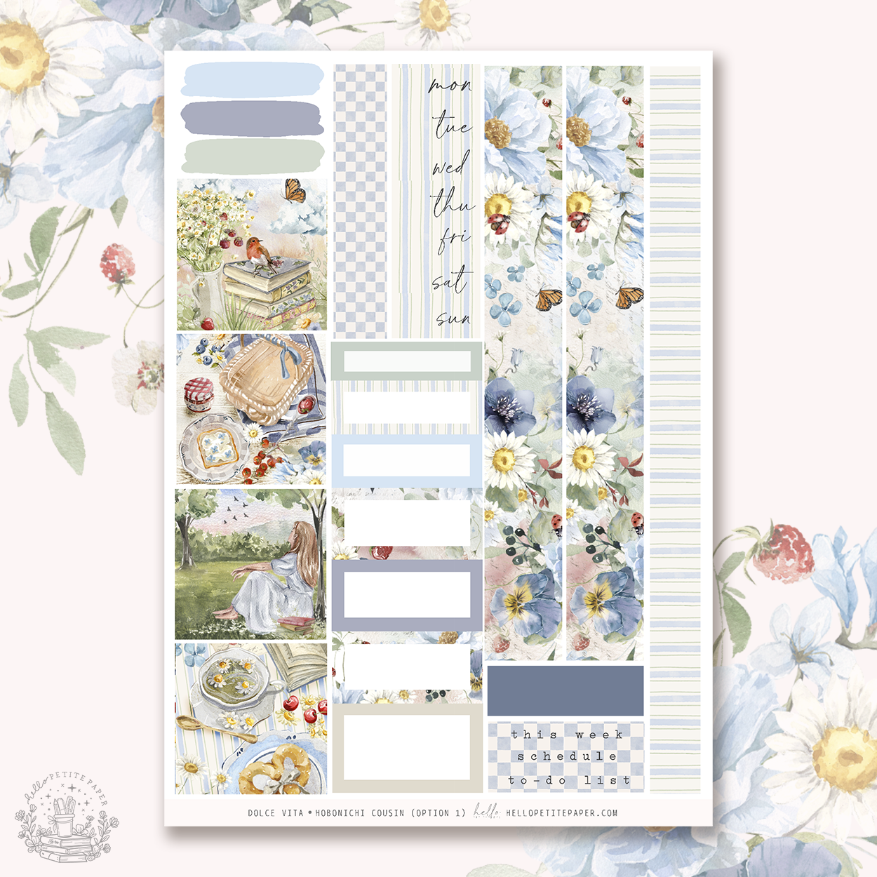 Dolce Vita -  Hobonichi Cousin Stickers