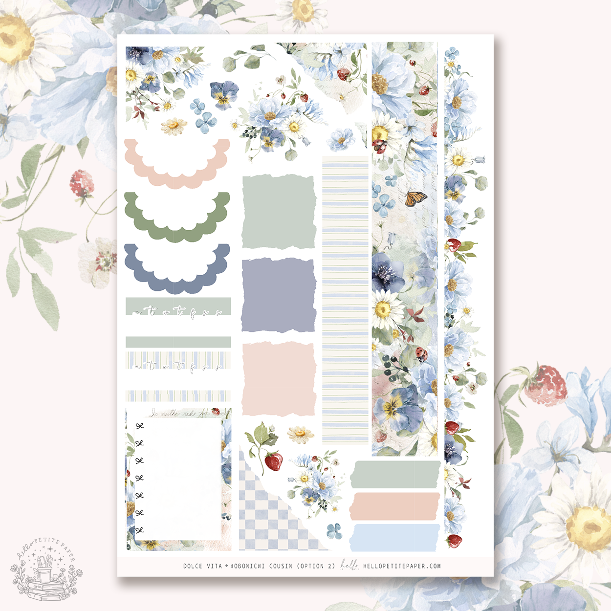Dolce Vita -  Hobonichi Cousin Stickers