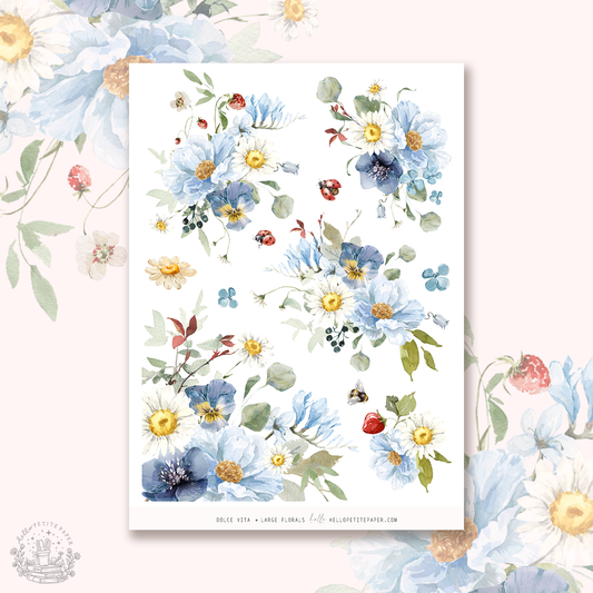 Dolce Vita - Large Floral Deco Stickers