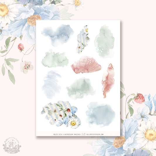 Dolce Vita  - Watercolor Swatches stickers