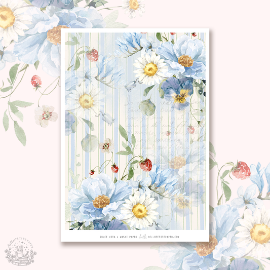 Dolce Vita - tearable washi sticker sheet
