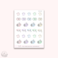 doodle stickers pet care rainbow