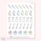 Doodle Icons (RAINBOW CLEANING) | hand-drawn planner stickers