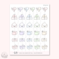 Doodle Icons (RAINBOW HAPPY MAIL) | hand-drawn planner stickers