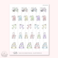 Doodle Icons (RAINBOW TRAVELING) | hand-drawn planner stickers