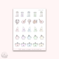 Doodle Icons (COOKING 2.0 Rainbow) | hand-drawn planner stickers