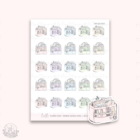 Doodle Icons (PLANNER CADDY) | hand-drawn planner stickers
